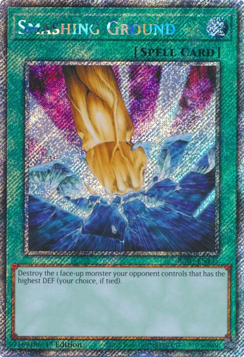 Smashing Ground (Platinum Secret Rare) [RA03-EN135] Platinum Secret Rare | Cracking-Singles