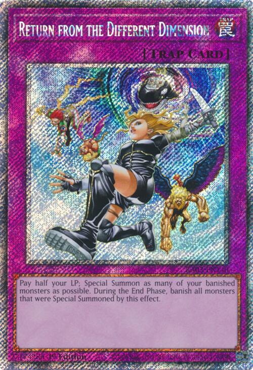 Return from the Different Dimension (Platinum Secret Rare) [RA03-EN140] Platinum Secret Rare | Cracking-Singles