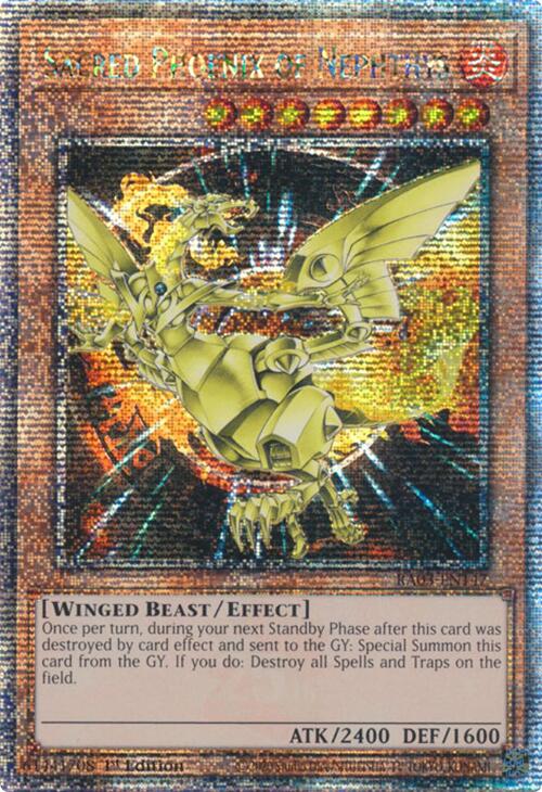 Sacred Phoenix of Nephthys (Quarter Century Secret Rare) [RA03-EN147] Quarter Century Secret Rare | Cracking-Singles