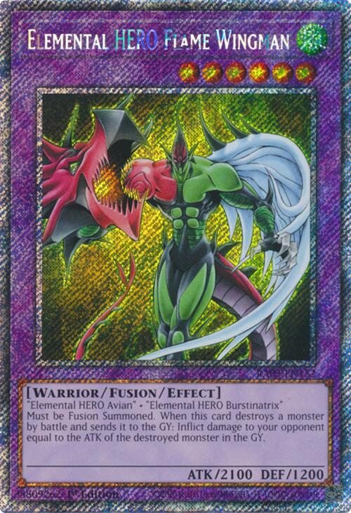 Elemental HERO Flame Wingman (Platinum Secret Rare) [RA03-EN152] Platinum Secret Rare | Cracking-Singles