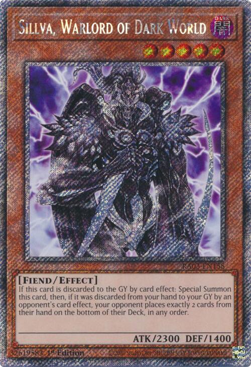 Sillva, Warlord of Dark World (Platinum Secret Rare) [RA03-EN158] Platinum Secret Rare | Cracking-Singles