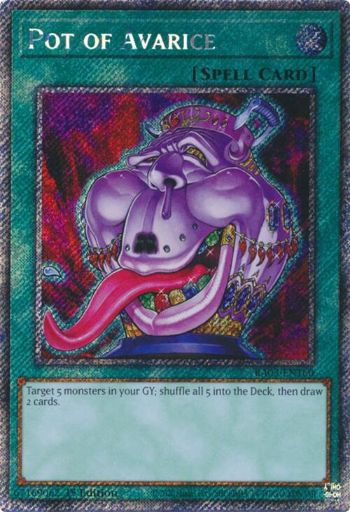 Pot of Avarice (Platinum Secret Rare) [RA03-EN160] Platinum Secret Rare | Cracking-Singles