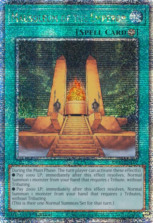 Mausoleum of the Emperor (Quarter Century Secret Rare) [RA03-EN167] Quarter Century Secret Rare | Cracking-Singles