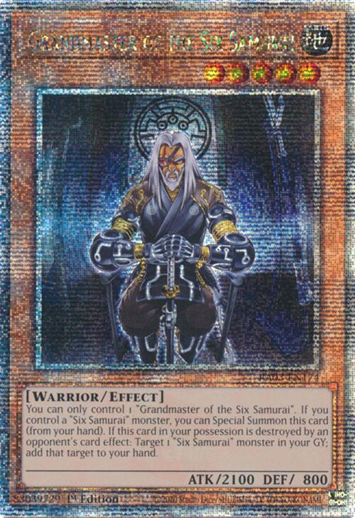 Grandmaster of the Six Samurai (Quarter Century Secret Rare) [RA03-EN174] Quarter Century Secret Rare | Cracking-Singles