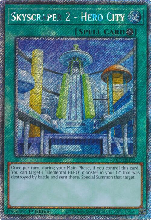 Skyscraper 2 - Hero City (Platinum Secret Rare) [RA03-EN175] Platinum Secret Rare | Cracking-Singles