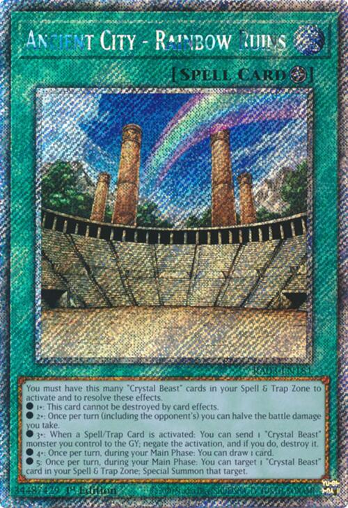 Ancient City - Rainbow Ruins (Platinum Secret Rare) [RA03-EN181] Platinum Secret Rare | Cracking-Singles