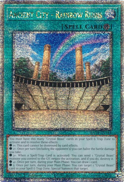 Ancient City - Rainbow Ruins (Quarter Century Secret Rare) [RA03-EN181] Quarter Century Secret Rare | Cracking-Singles