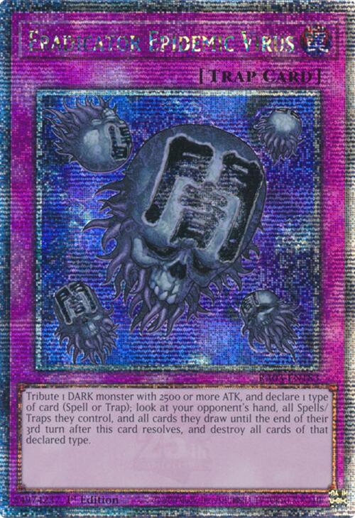 Eradicator Epidemic Virus (Quarter Century Secret Rare) [RA03-EN183] Quarter Century Secret Rare | Cracking-Singles