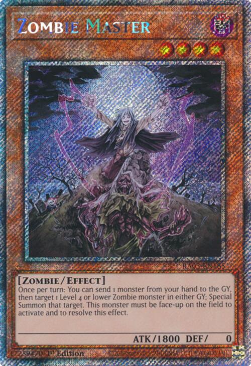 Zombie Master (Platinum Secret Rare) [RA03-EN185] Platinum Secret Rare | Cracking-Singles