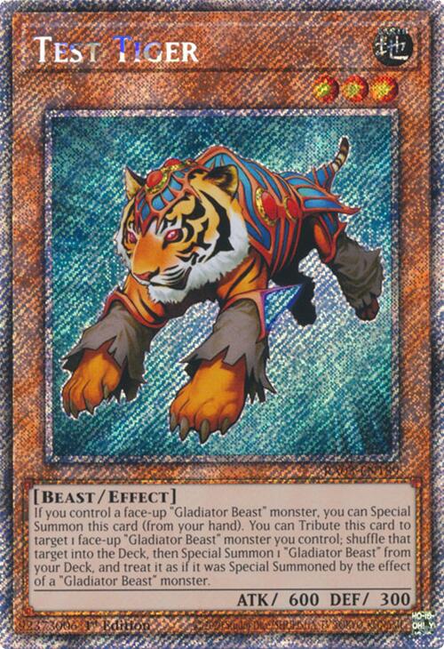 Test Tiger (Platinum Secret Rare) [RA03-EN189] Platinum Secret Rare | Cracking-Singles