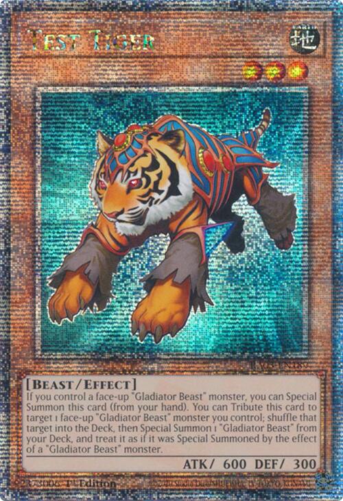 Test Tiger (Quarter Century Secret Rare) [RA03-EN189] Quarter Century Secret Rare | Cracking-Singles