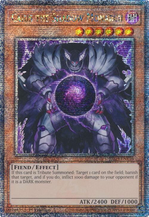 Caius the Shadow Monarch (Quarter Century Secret Rare) [RA03-EN194] Quarter Century Secret Rare | Cracking-Singles