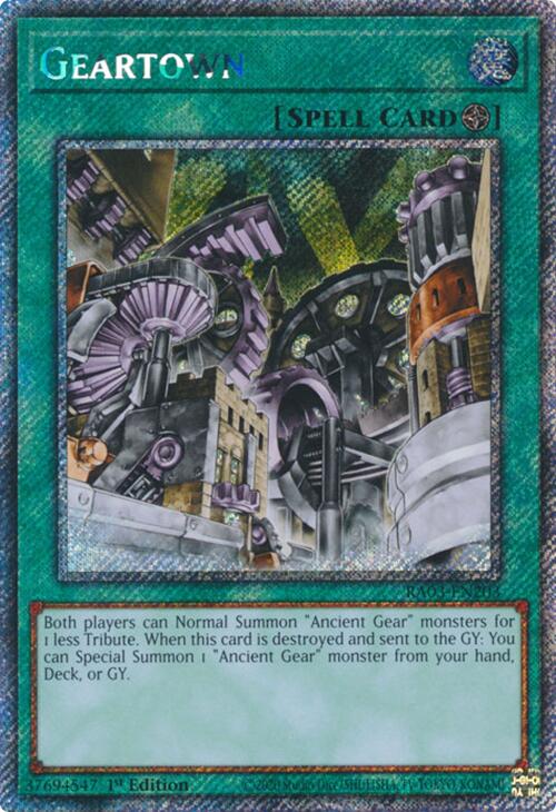 Geartown (Platinum Secret Rare) [RA03-EN203] Platinum Secret Rare | Cracking-Singles