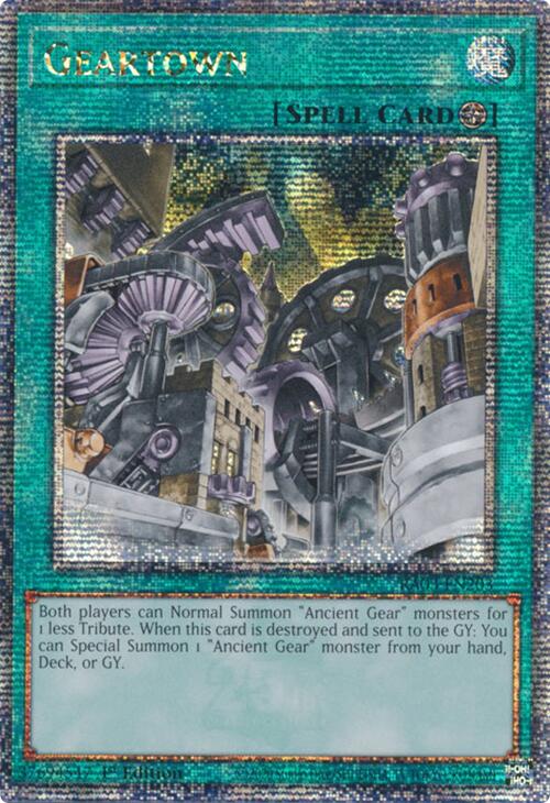 Geartown (Quarter Century Secret Rare) [RA03-EN203] Quarter Century Secret Rare | Cracking-Singles