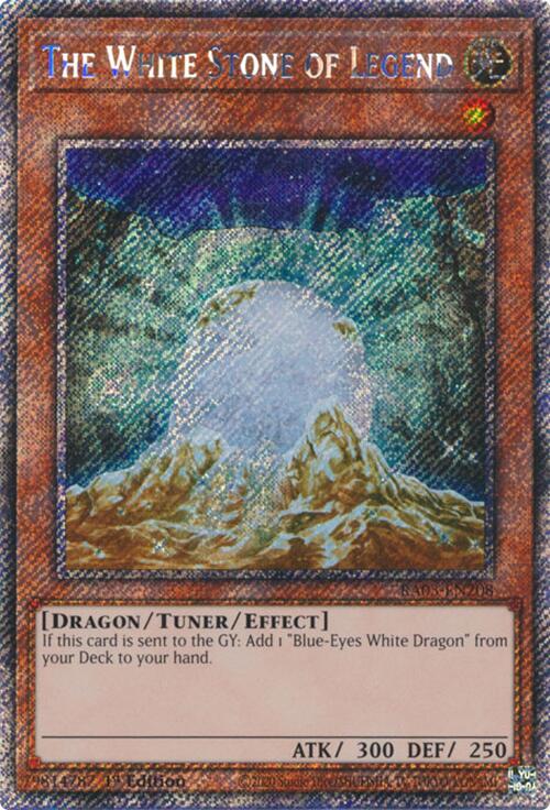 The White Stone of Legend (Platinum Secret Rare) [RA03-EN208] Platinum Secret Rare | Cracking-Singles