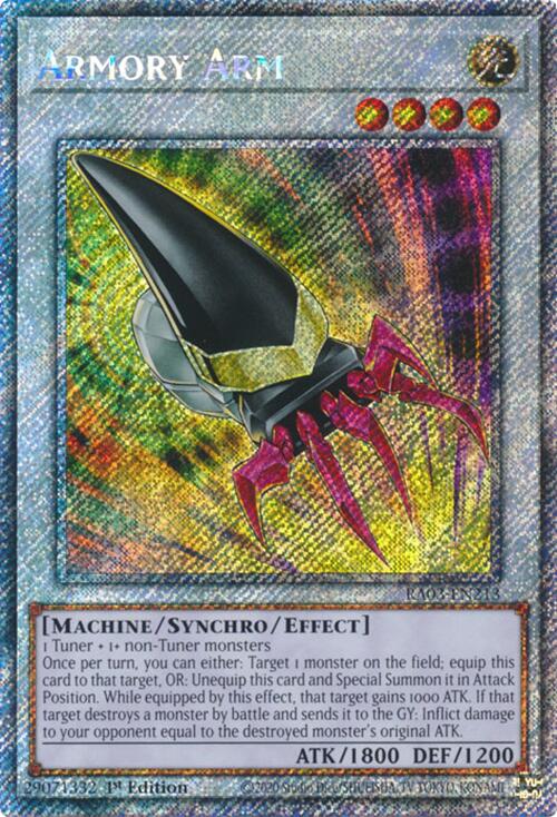 Armory Arm (Platinum Secret Rare) [RA03-EN213] Platinum Secret Rare | Cracking-Singles