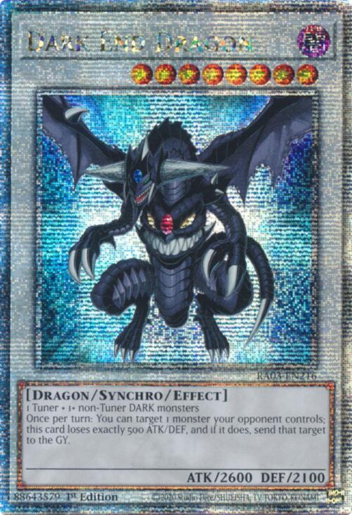 Dark End Dragon (Quarter Century Secret Rare) [RA03-EN216] Quarter Century Secret Rare | Cracking-Singles