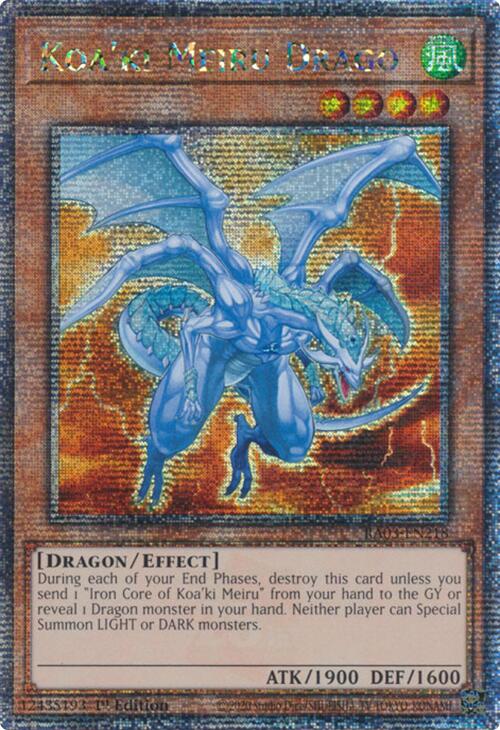 Koa'ki Meiru Drago (Quarter Century Secret Rare) [RA03-EN218] Quarter Century Secret Rare | Cracking-Singles