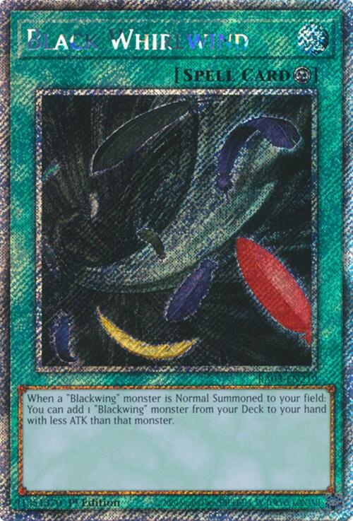 Black Whirlwind (Platinum Secret Rare) [RA03-EN219] Platinum Secret Rare | Cracking-Singles