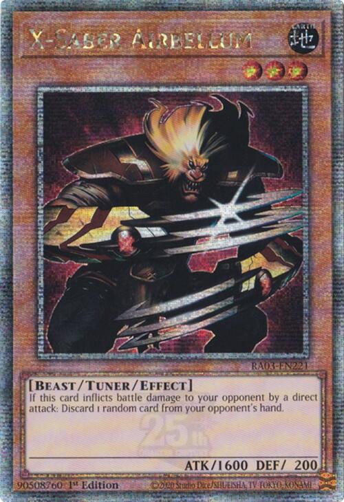 X-Saber Airbellum (Quarter Century Secret Rare) [RA03-EN221] Quarter Century Secret Rare | Cracking-Singles