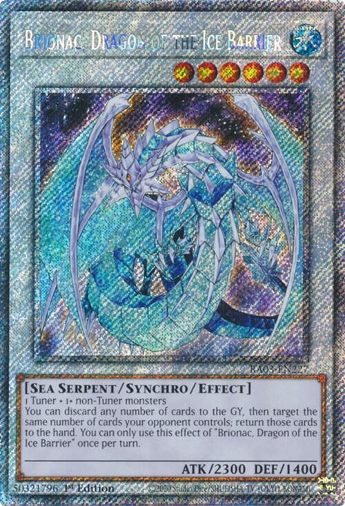 Brionac, Dragon of the Ice Barrier (Platinum Secret Rare) [RA03-EN227] Platinum Secret Rare | Cracking-Singles