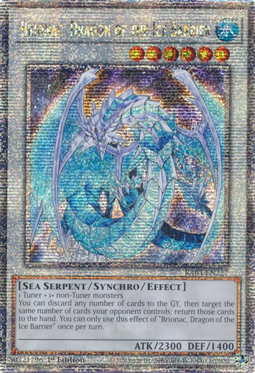 Brionac, Dragon of the Ice Barrier (Quarter Century Secret Rare) [RA03-EN227] Quarter Century Secret Rare | Cracking-Singles