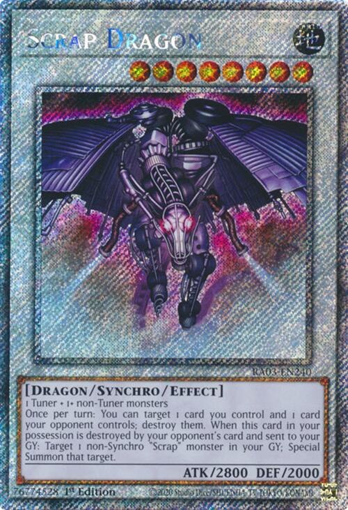 Scrap Dragon (Platinum Secret Rare) [RA03-EN240] Platinum Secret Rare | Cracking-Singles