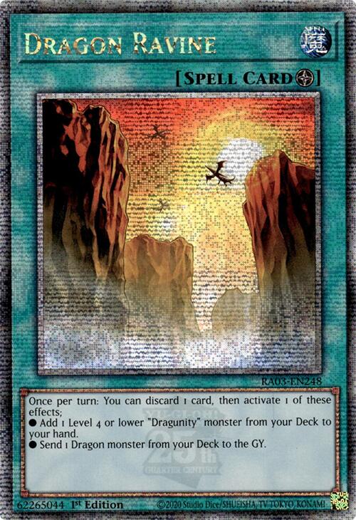 Dragon Ravine (Quarter Century Secret Rare) [RA03-EN248] Quarter Century Secret Rare | Cracking-Singles