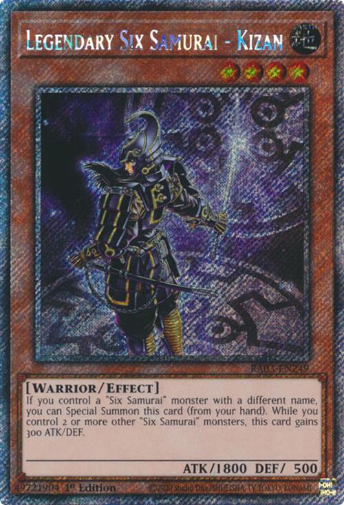 Legendary Six Samurai - Kizan (Platinum Secret Rare) [RA03-EN249] Platinum Secret Rare | Cracking-Singles