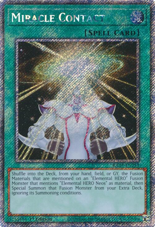 Miracle Contact (Platinum Secret Rare) [RA03-EN253] Platinum Secret Rare | Cracking-Singles