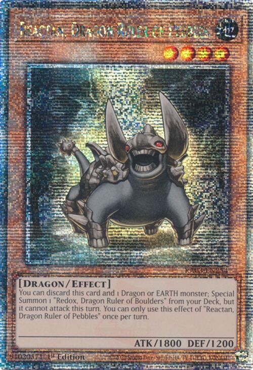 Reactan, Dragon Ruler of Pebbles (Quarter Century Secret Rare) [RA03-EN254] Quarter Century Secret Rare | Cracking-Singles