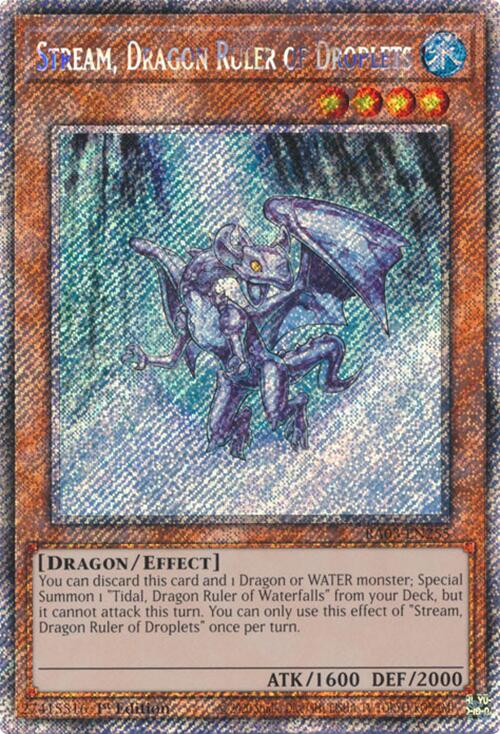 Stream, Dragon Ruler of Droplets (Platinum Secret Rare) [RA03-EN255] Platinum Secret Rare | Cracking-Singles