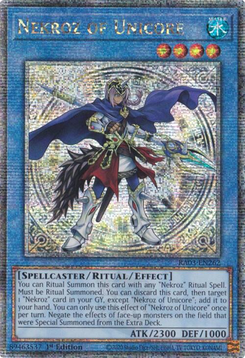 Nekroz of Unicore (Quarter Century Secret Rare) [RA03-EN262] Quarter Century Secret Rare | Cracking-Singles