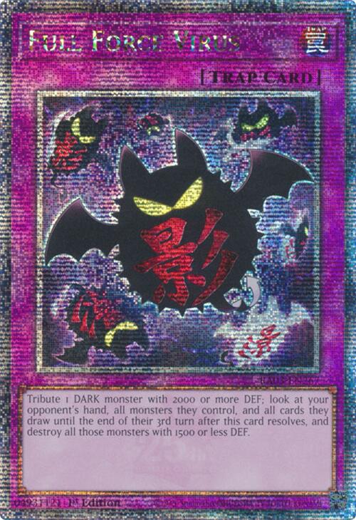 Full Force Virus (Quarter Century Secret Rare) [RA03-EN267] Quarter Century Secret Rare | Cracking-Singles