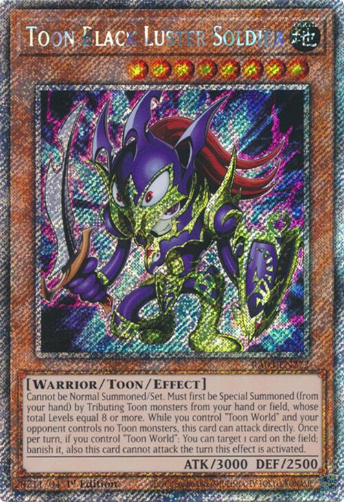 Toon Black Luster Soldier (Platinum Secret Rare) [RA03-EN272] Platinum Secret Rare | Cracking-Singles