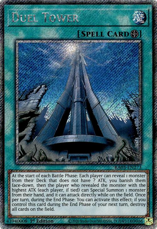 Duel Tower (Platinum Secret Rare) [RA03-EN273] Platinum Secret Rare | Cracking-Singles