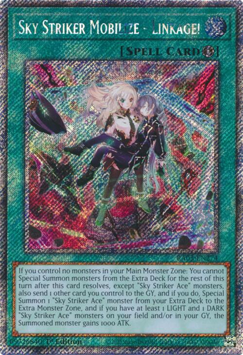 Sky Striker Mobilize - Linkage! (Platinum Secret Rare) [RA03-EN274] Platinum Secret Rare | Cracking-Singles