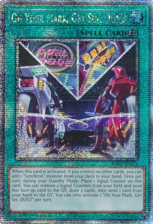 On Your Mark, Get Set, DUEL! (Quarter Century Secret Rare) [RA03-EN276] Quarter Century Secret Rare | Cracking-Singles