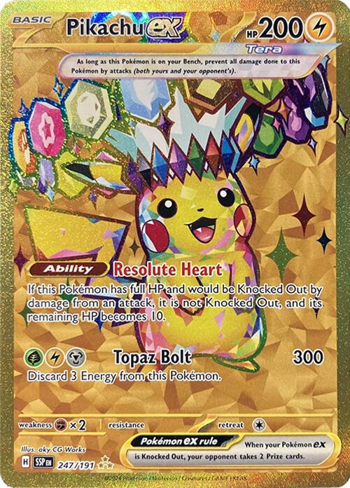 Pikachu ex (247/191) [Scarlet & Violet: Surging Sparks] | Cracking-Singles