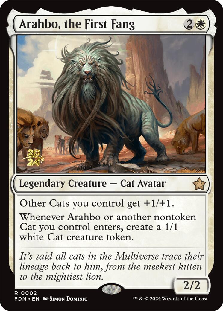 Arahbo, the First Fang [Foundations Prerelease Promos] | Cracking-Singles