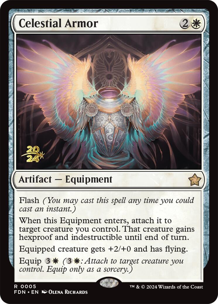 Celestial Armor [Foundations Prerelease Promos] | Cracking-Singles