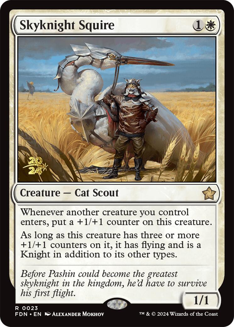 Skyknight Squire [Foundations Prerelease Promos] | Cracking-Singles