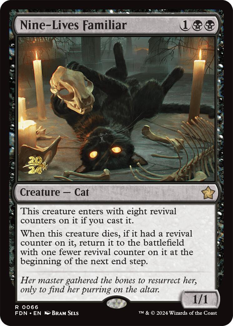 Nine-Lives Familiar [Foundations Prerelease Promos] | Cracking-Singles