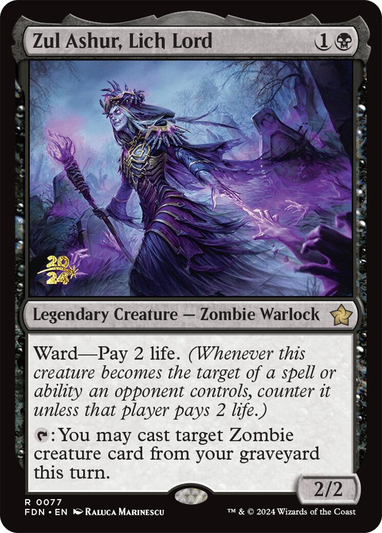 Zul Ashur, Lich Lord [Foundations Prerelease Promos] | Cracking-Singles