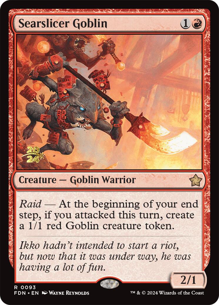 Searslicer Goblin [Foundations Prerelease Promos] | Cracking-Singles