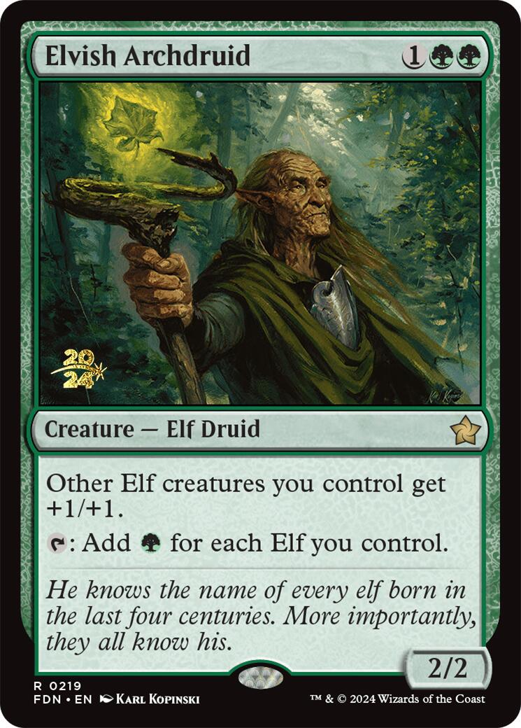 Elvish Archdruid [Foundations Prerelease Promos] | Cracking-Singles