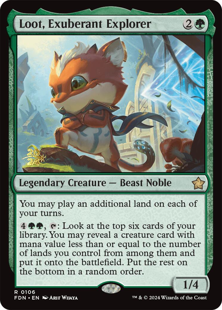 Loot, Exuberant Explorer [Foundations Prerelease Promos] | Cracking-Singles