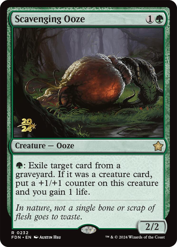 Scavenging Ooze [Foundations Prerelease Promos] | Cracking-Singles