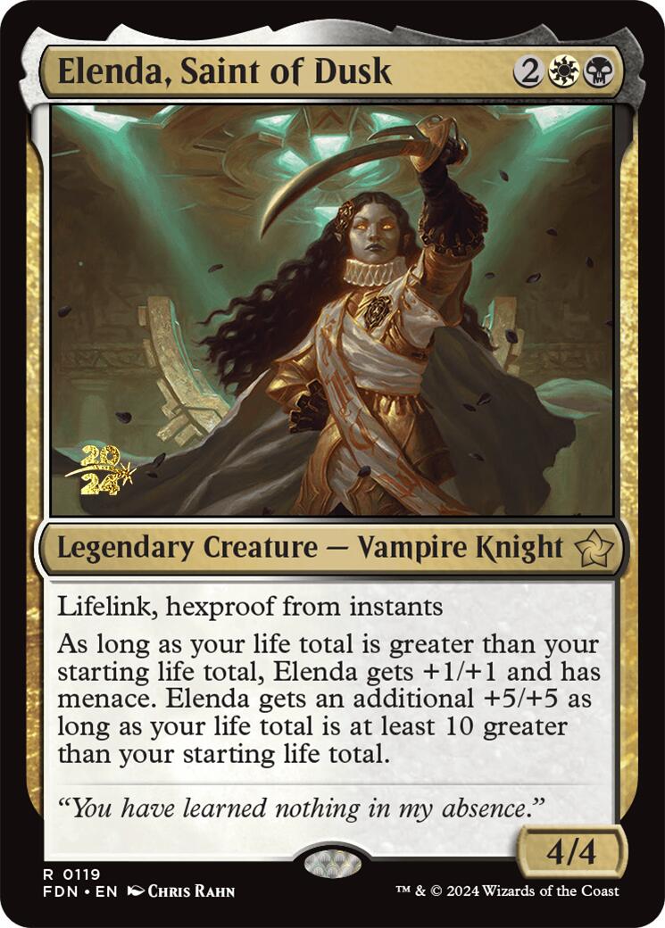 Elenda, Saint of Dusk [Foundations Prerelease Promos] | Cracking-Singles