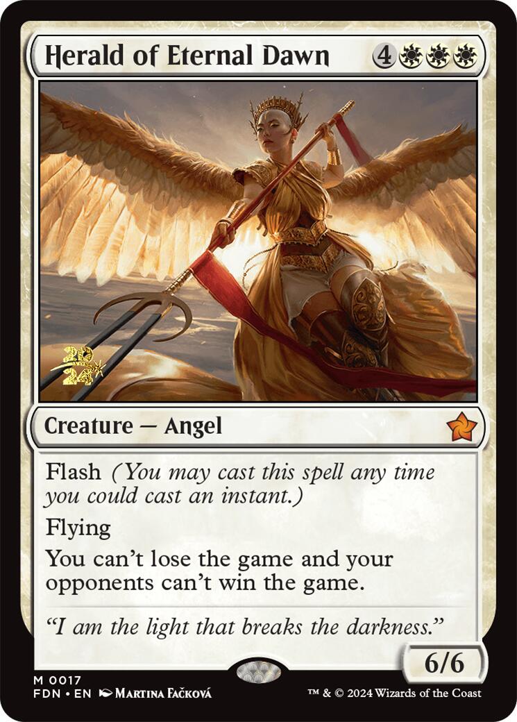 Herald of Eternal Dawn [Foundations Prerelease Promos] | Cracking-Singles